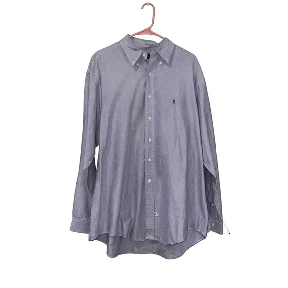 Ralph Lauren Yarmouth 100% Cotton Button Down 17/36 - Picture 1 of 3